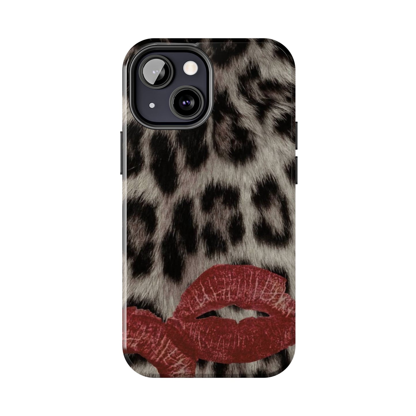 Wild Kiss Leopard Print Phone Case - Tough, Stylish Protection for Trendsetters