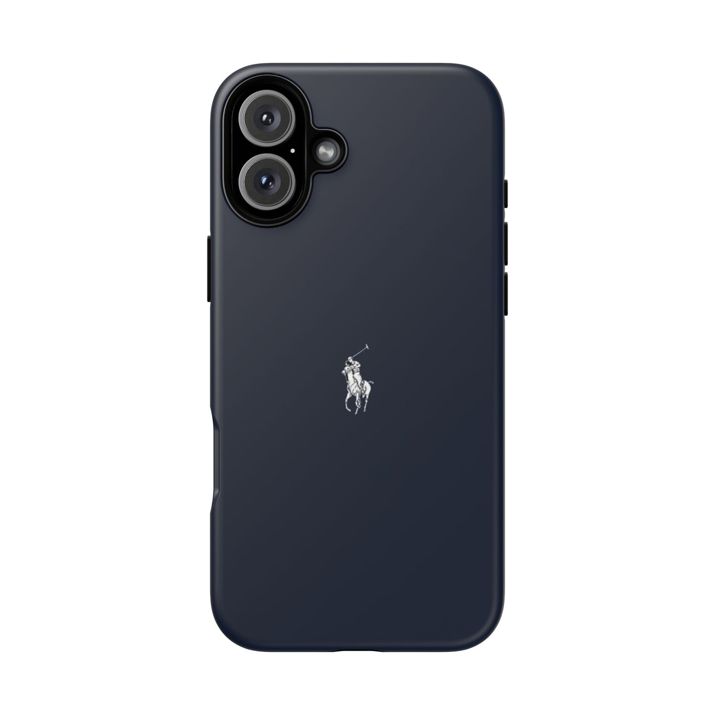 Navy Polo Logo Tough Phone Case — Slim Protective iPhone Cover