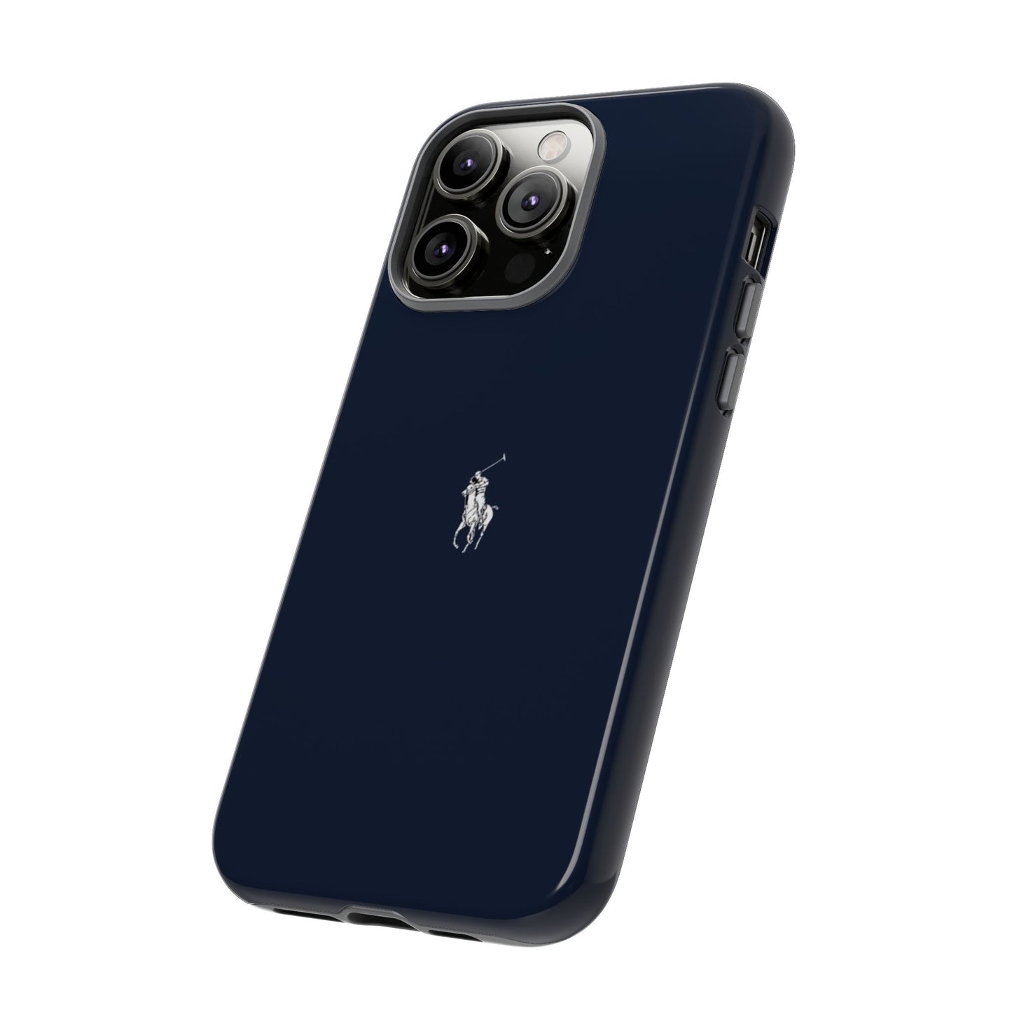 Navy Polo Logo Tough Phone Case — Slim Protective iPhone Cover