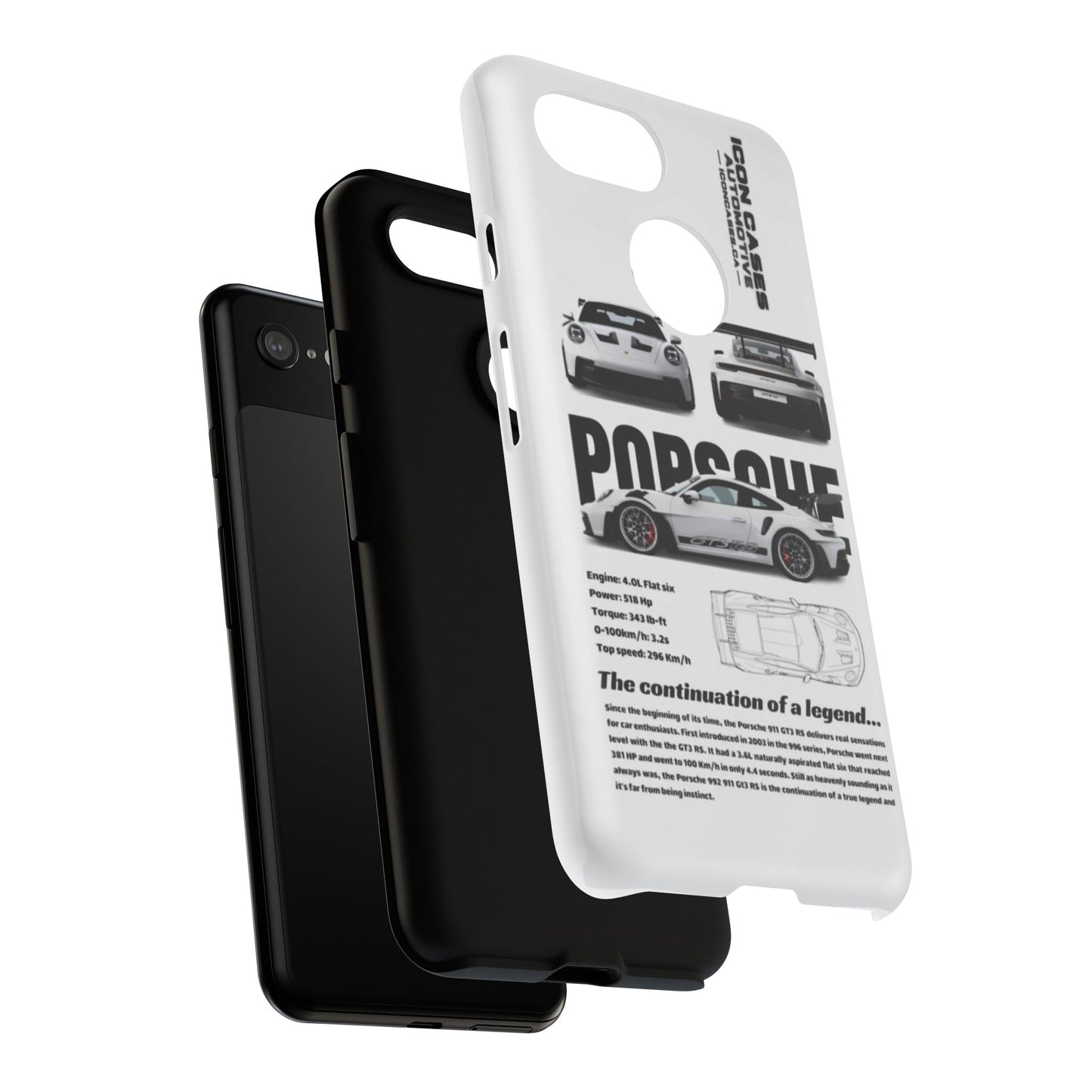 Porsche Phone Case, Tough Car Lover's Gift, Racing Enthusiast Accessory, Durable Auto Merchandise, Birthday Gift for Him