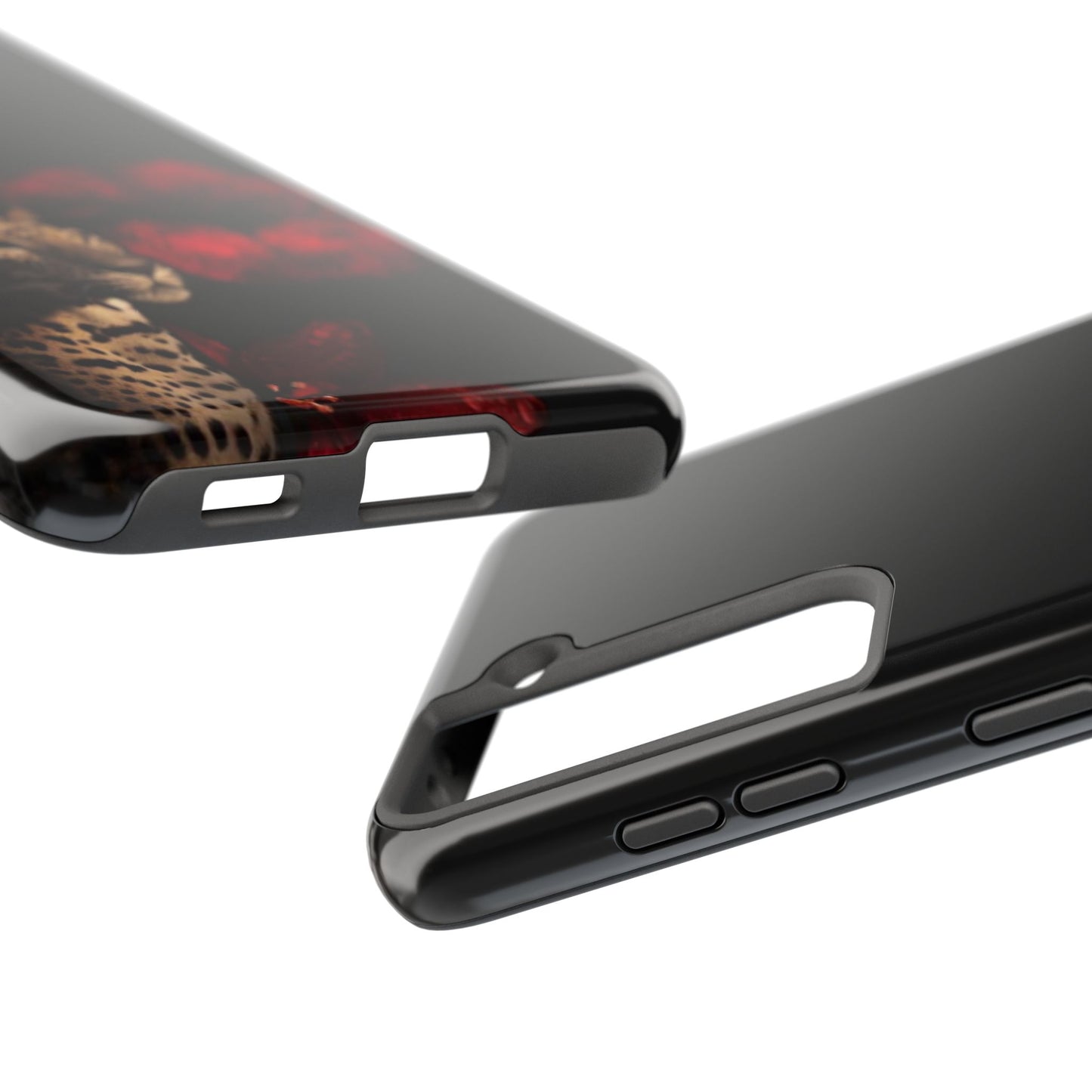 Wild Kiss Tough Phone Case - Stylish Leopard Design for Animal Lovers