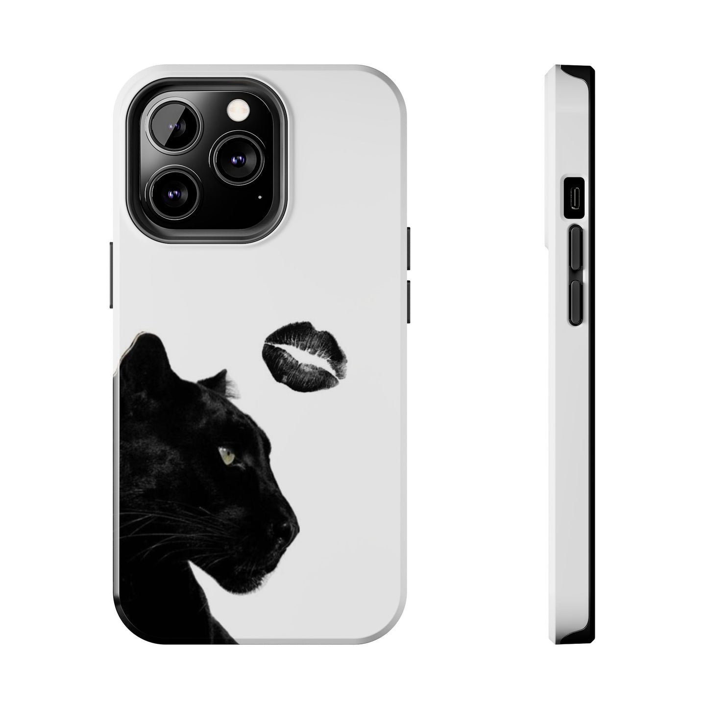 Elegant Panther Design Tough Phone Case - Stylish Protection for Animal Lovers