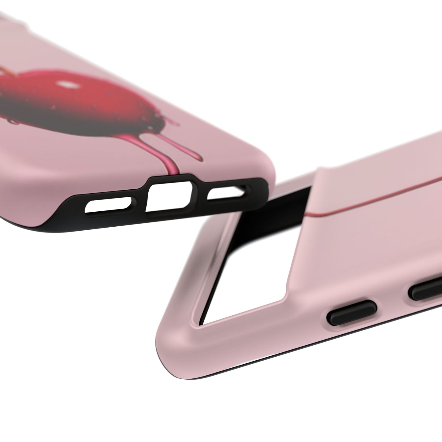 Cherry Drip Phone Case, Tough Phone Cover, Cute Cherry Accessory, Trendy Mobile Case, Kawaii Phone Case, Gift for Her