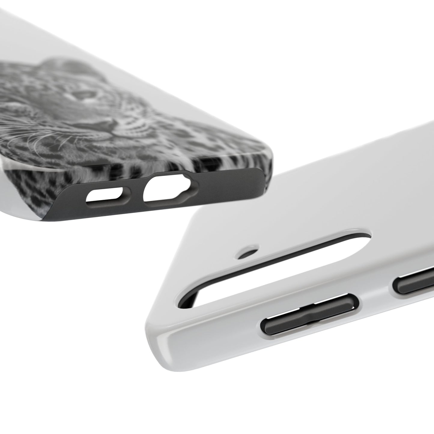 Stylish Tough Phone Case with Majestic Leopard Design