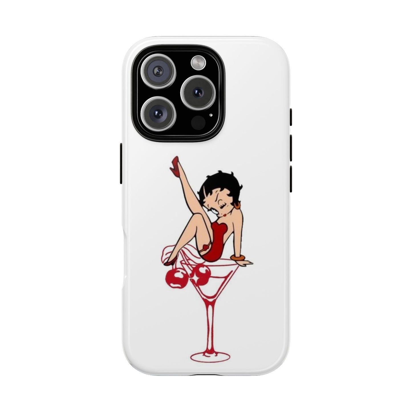 Betty Boop Martini Phone Case - Stylish Tough Cases for Fun Lovers