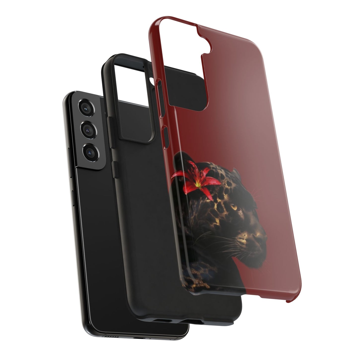 Wild Elegance Tough Phone Case with Panther Design