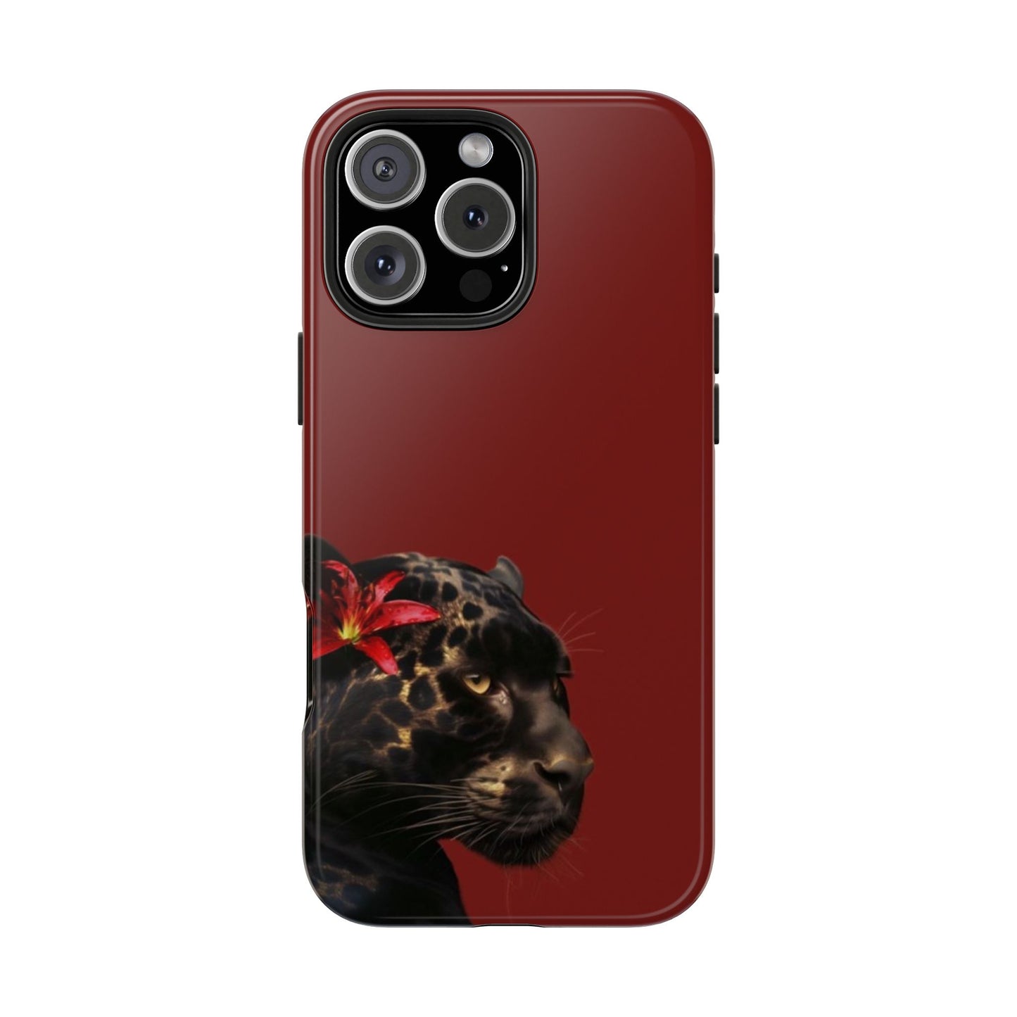 Wild Elegance Tough Phone Case with Panther Design
