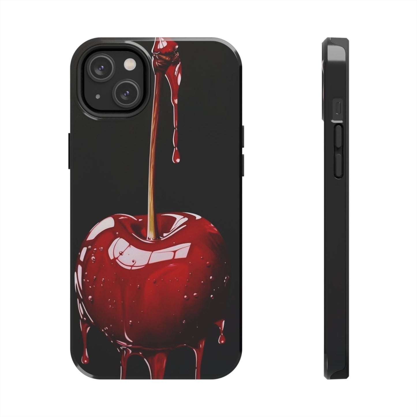 Dripping Cherry Tough Phone Case - Stylish Protection for Your Device