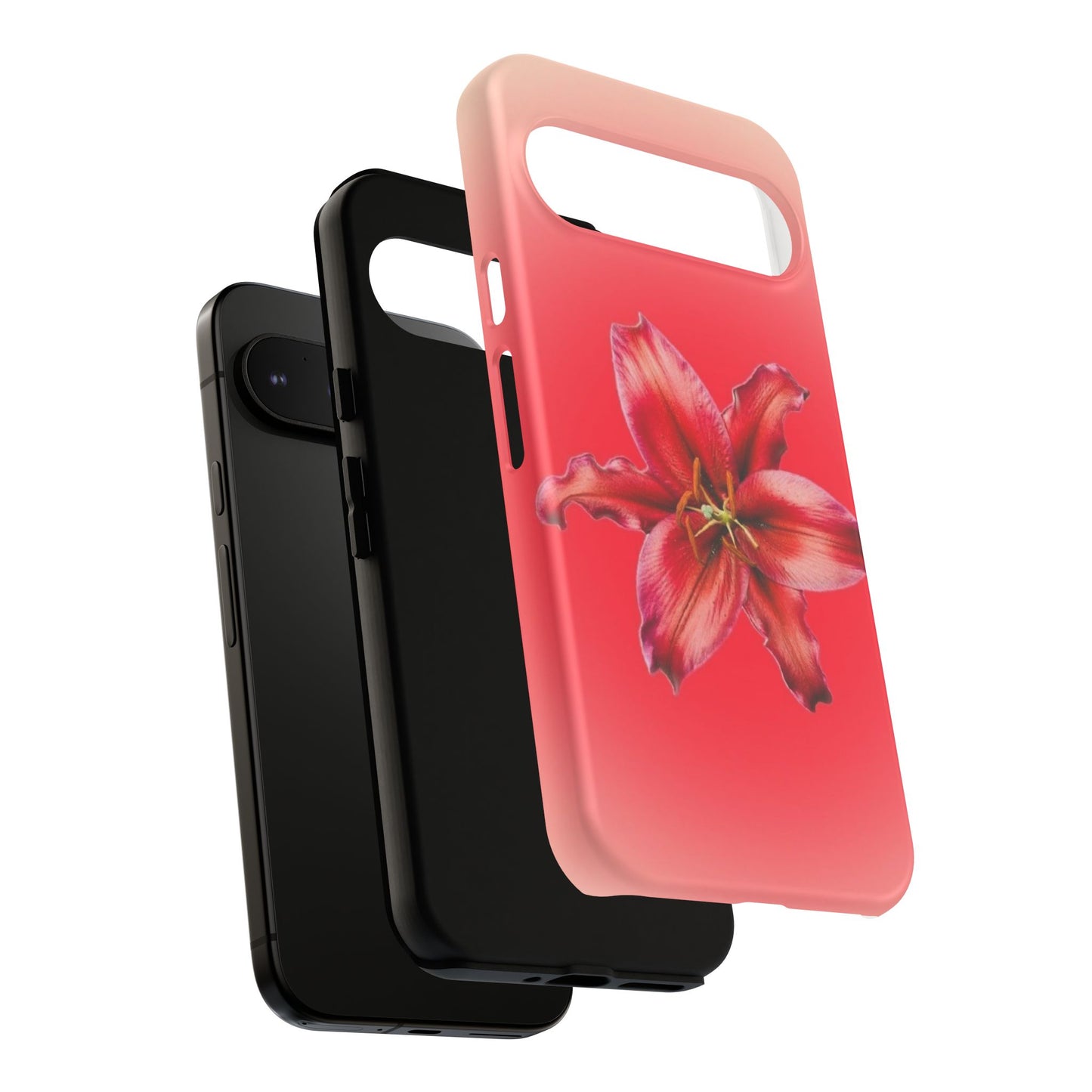Phone Case - Vibrant Red Lily Glossy & Matte Tough Case