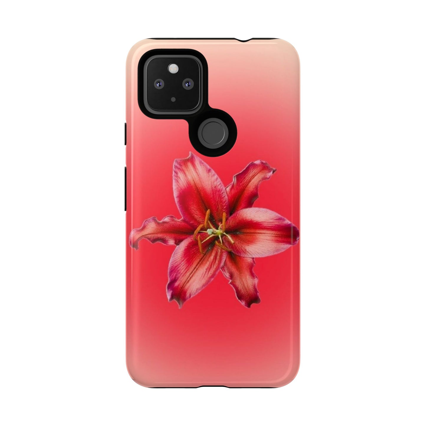 Phone Case - Vibrant Red Lily Glossy & Matte Tough Case