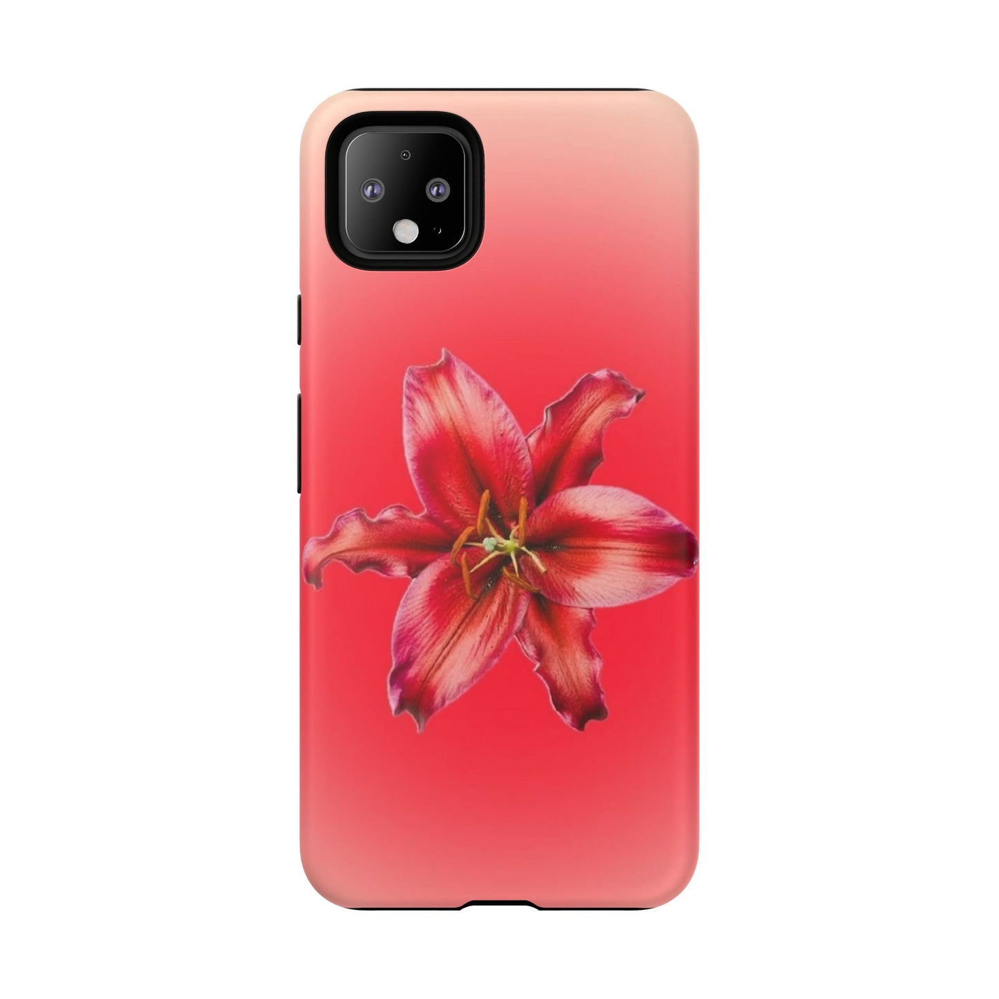 Phone Case - Vibrant Red Lily Glossy & Matte Tough Case