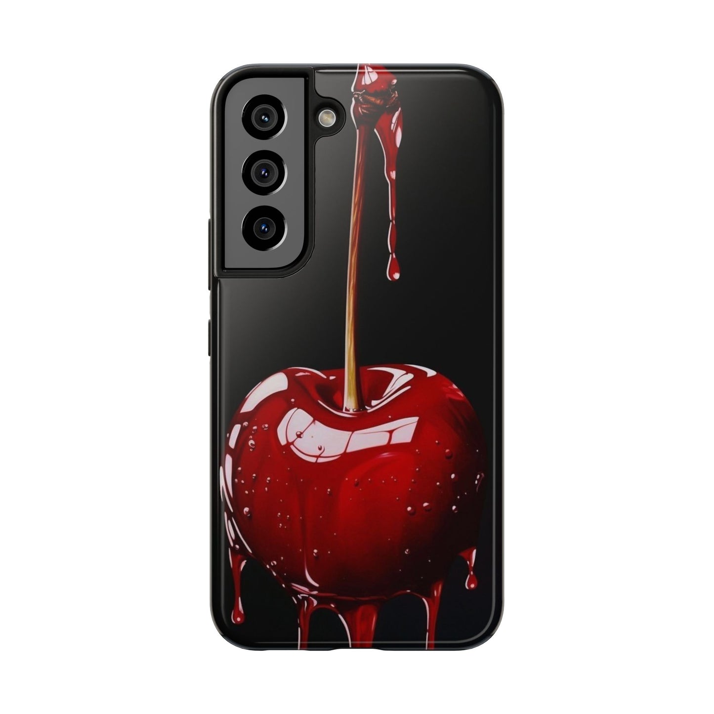 Dripping Cherry Tough Phone Case - Stylish Protection for Your Device