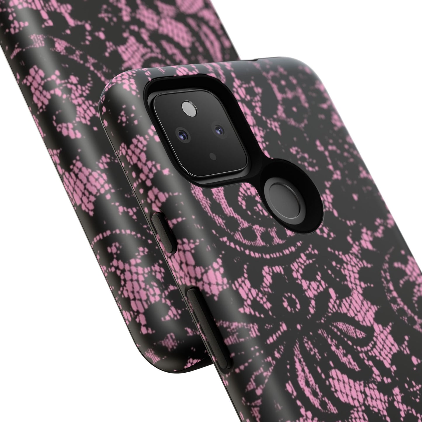 Phone Case — Pink Lace Floral Tough Protective Case