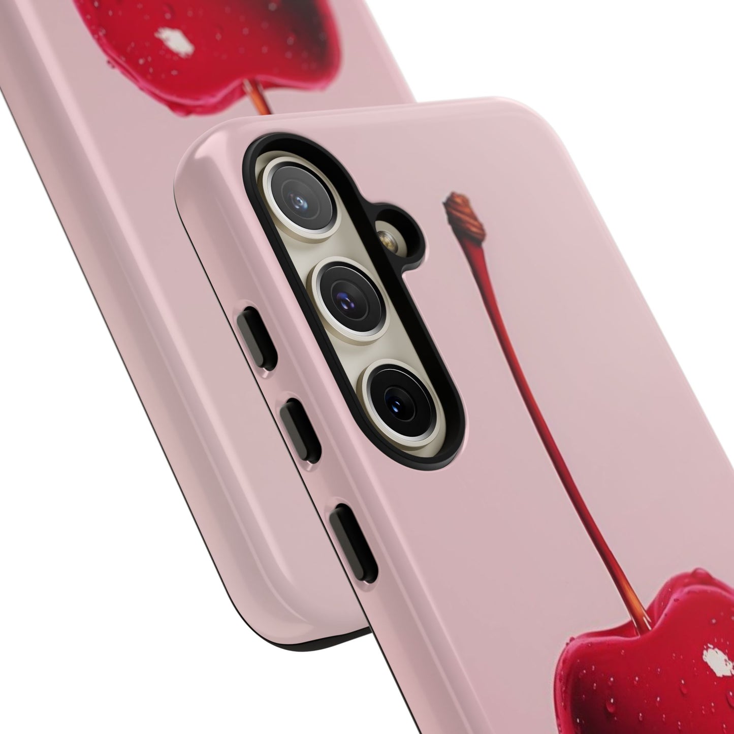 Cherry Drip Phone Case, Tough Phone Cover, Cute Cherry Accessory, Trendy Mobile Case, Kawaii Phone Case, Gift for Her