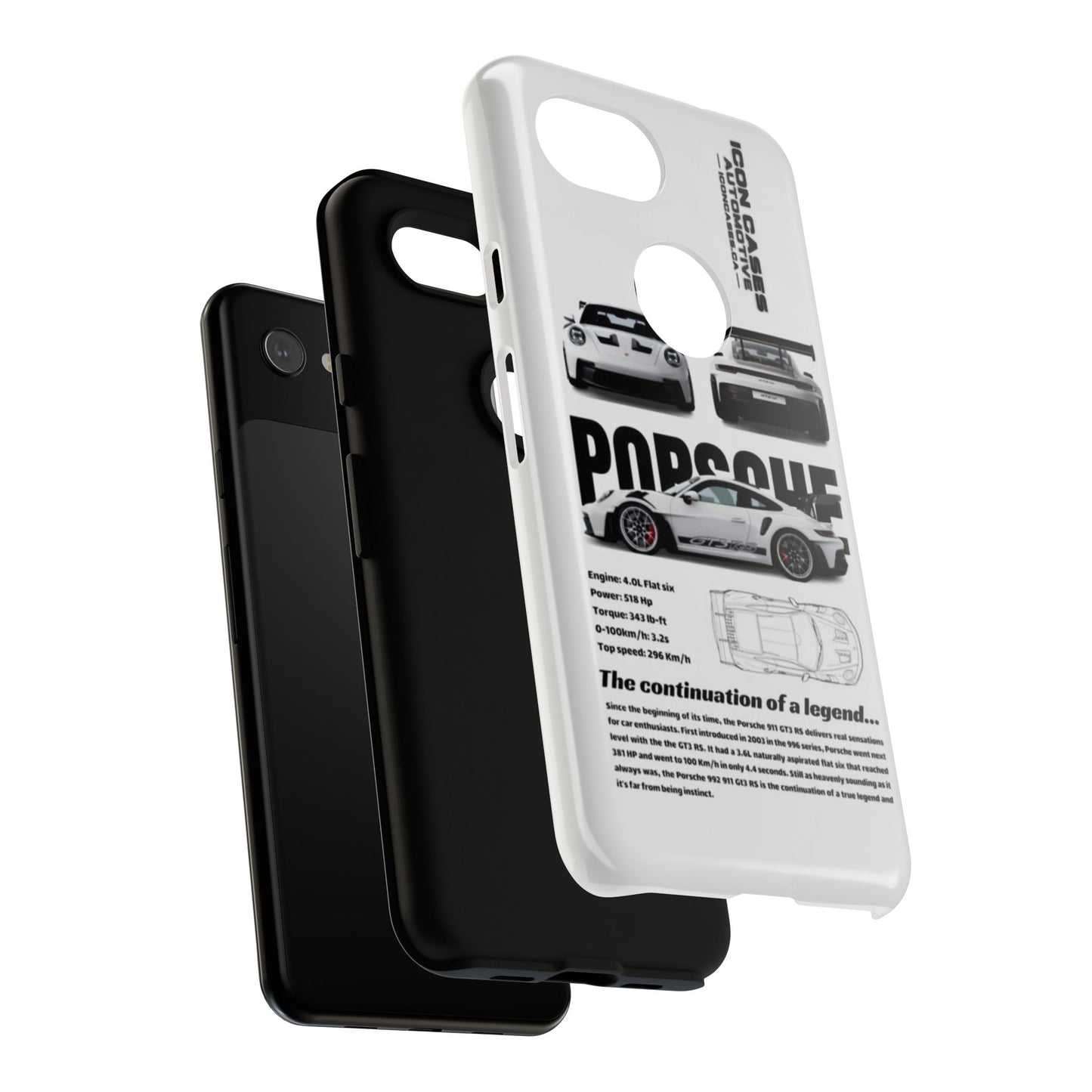 Porsche Phone Case, Tough Car Lover's Gift, Racing Enthusiast Accessory, Durable Auto Merchandise, Birthday Gift for Him