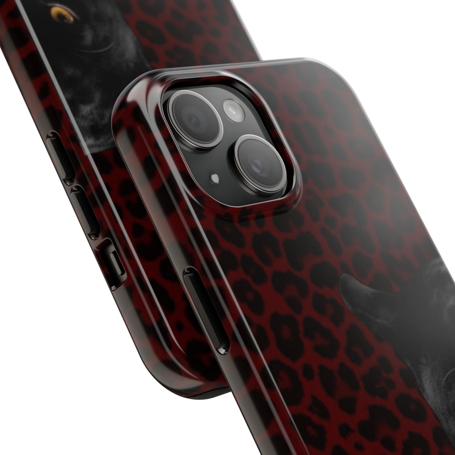 Panther Print Tough Phone Case – Stylish and Durable Protection