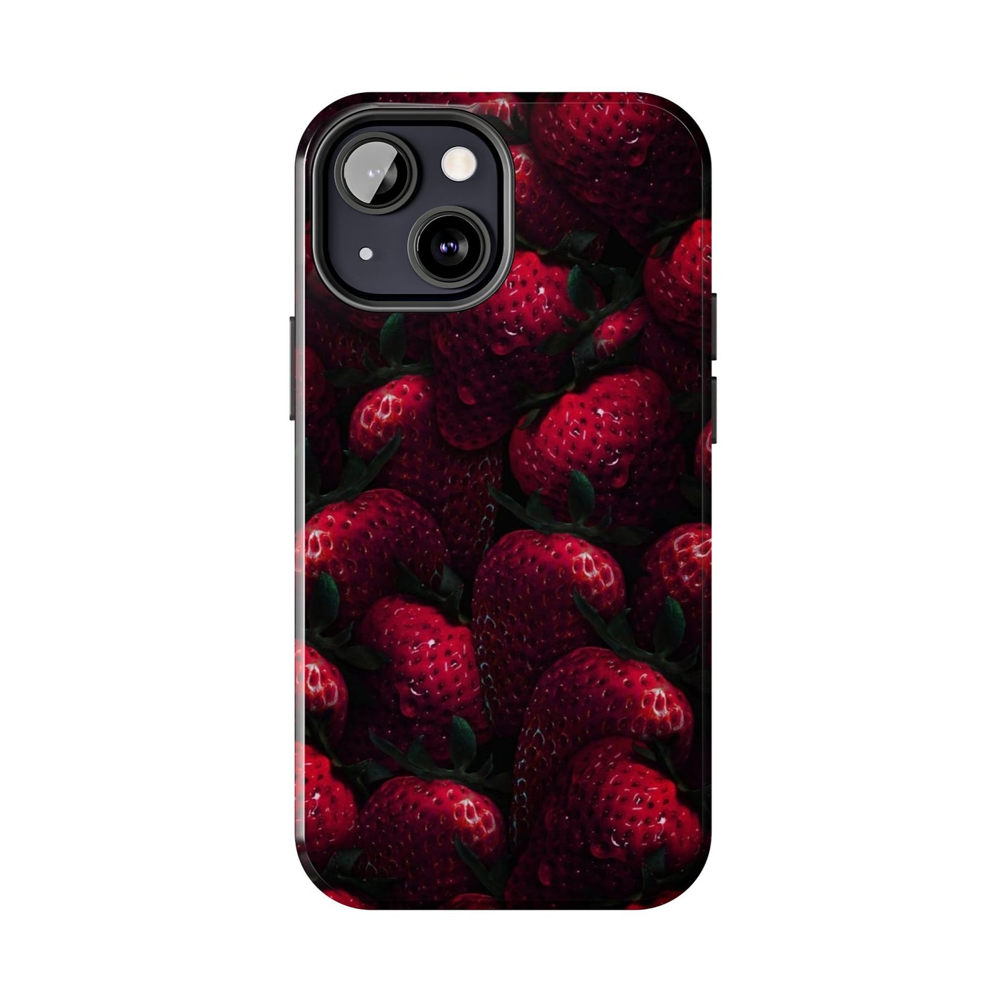 Berry Burst Tough Phone Case - Durable Protection with Strawberry Design