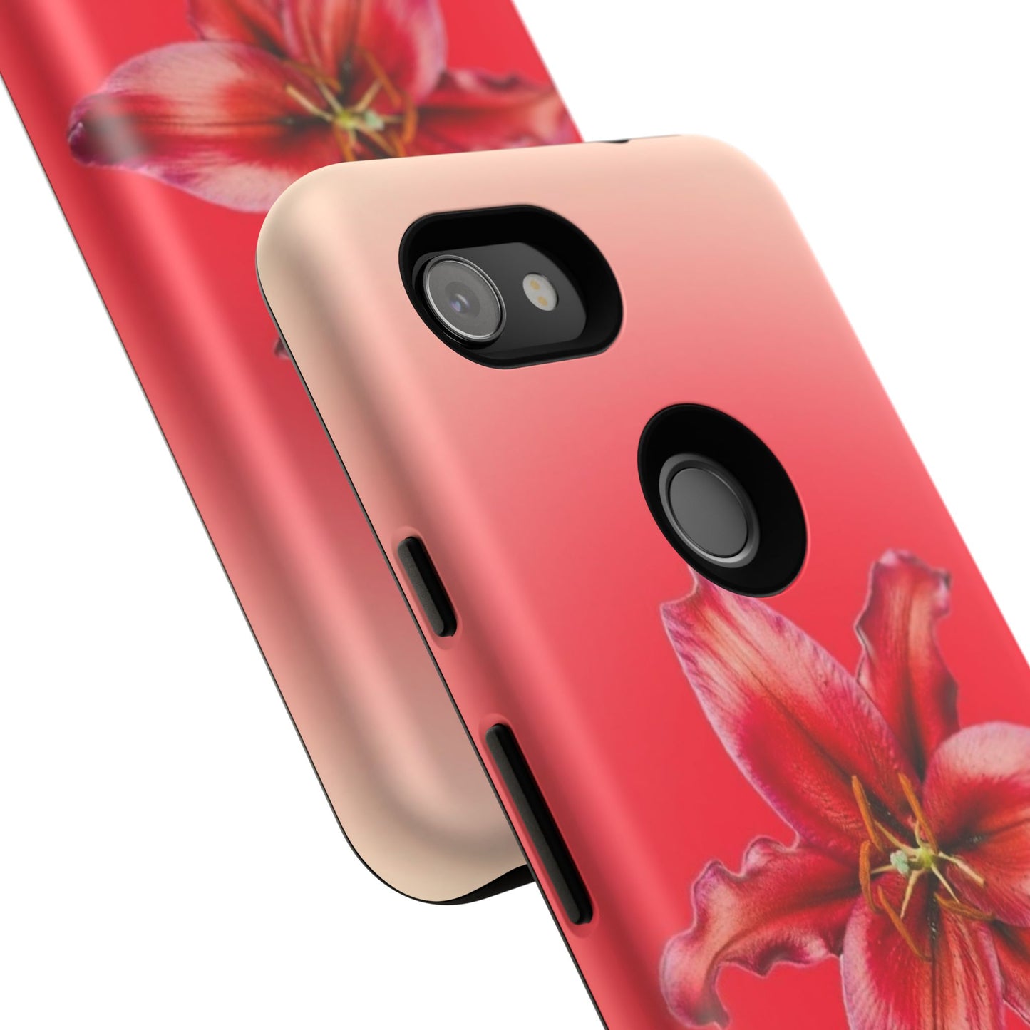 Phone Case - Vibrant Red Lily Glossy & Matte Tough Case