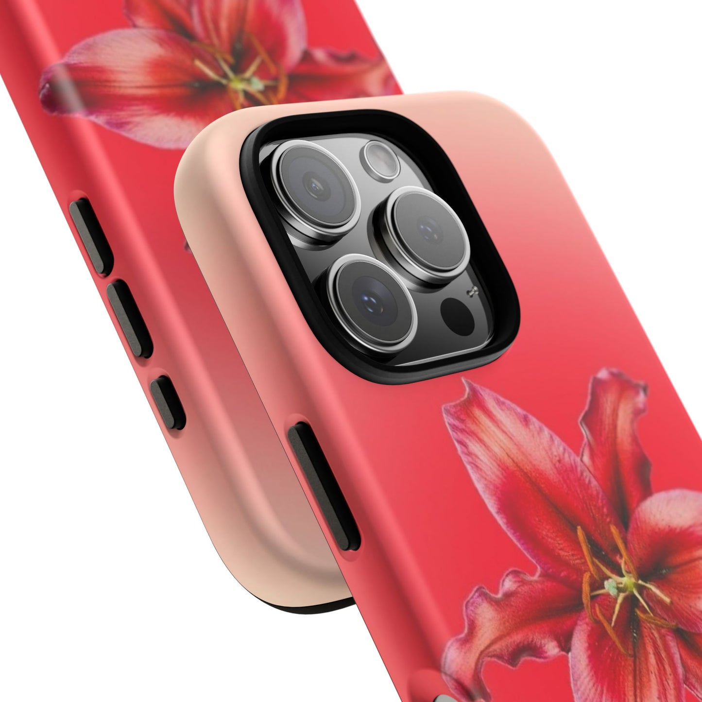 Phone Case - Vibrant Red Lily Glossy & Matte Tough Case