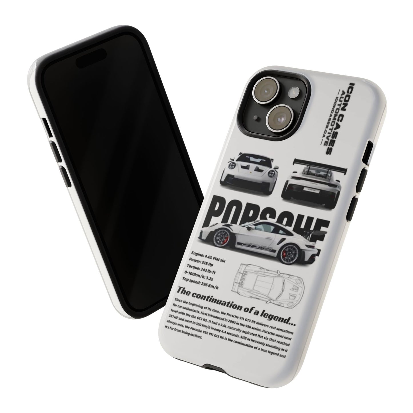 Porsche Phone Case, Tough Car Lover's Gift, Racing Enthusiast Accessory, Durable Auto Merchandise, Birthday Gift for Him