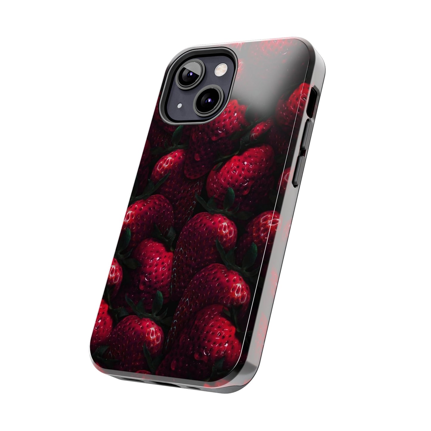 Berry Burst Tough Phone Case - Durable Protection with Strawberry Design