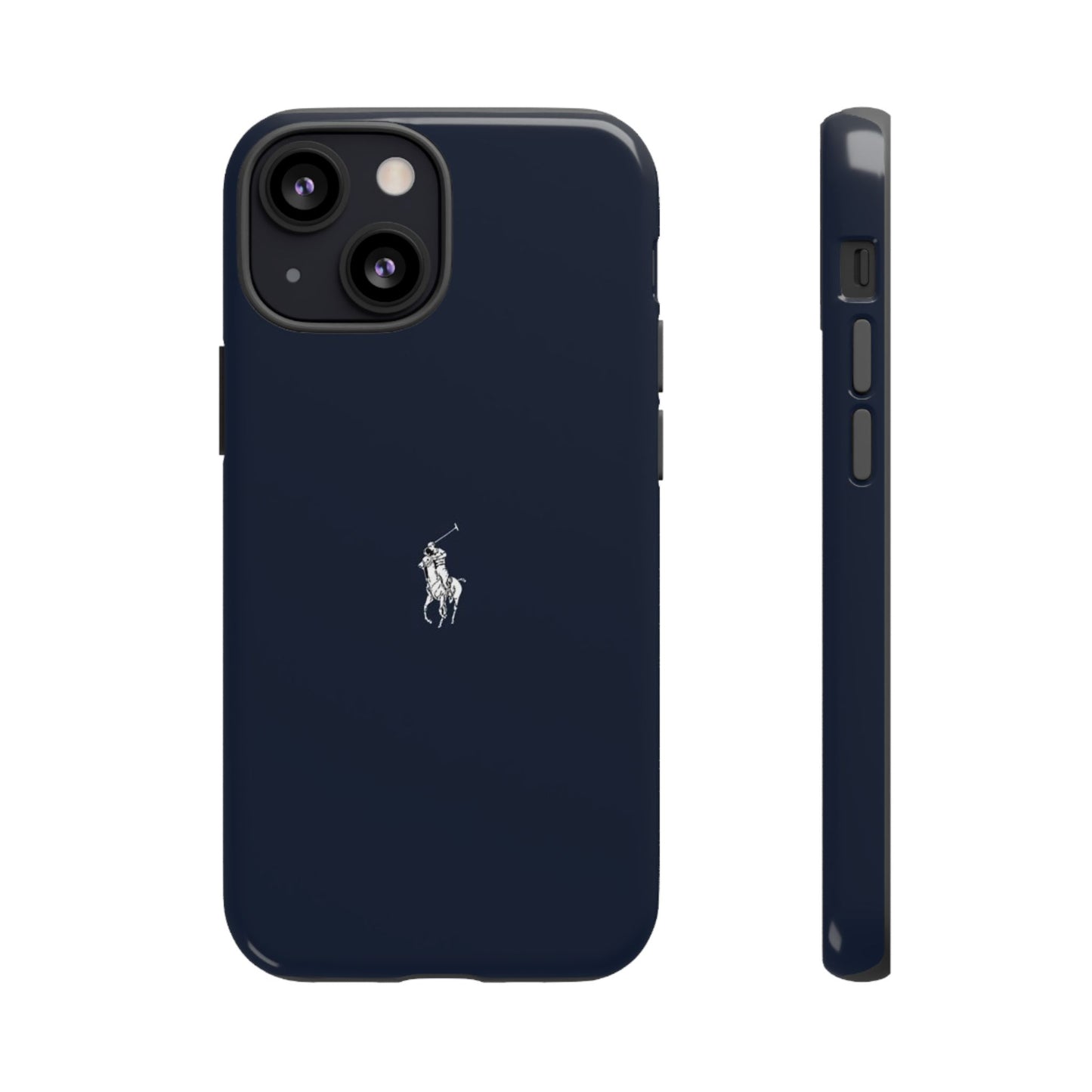 Navy Polo Logo Tough Phone Case — Slim Protective iPhone Cover