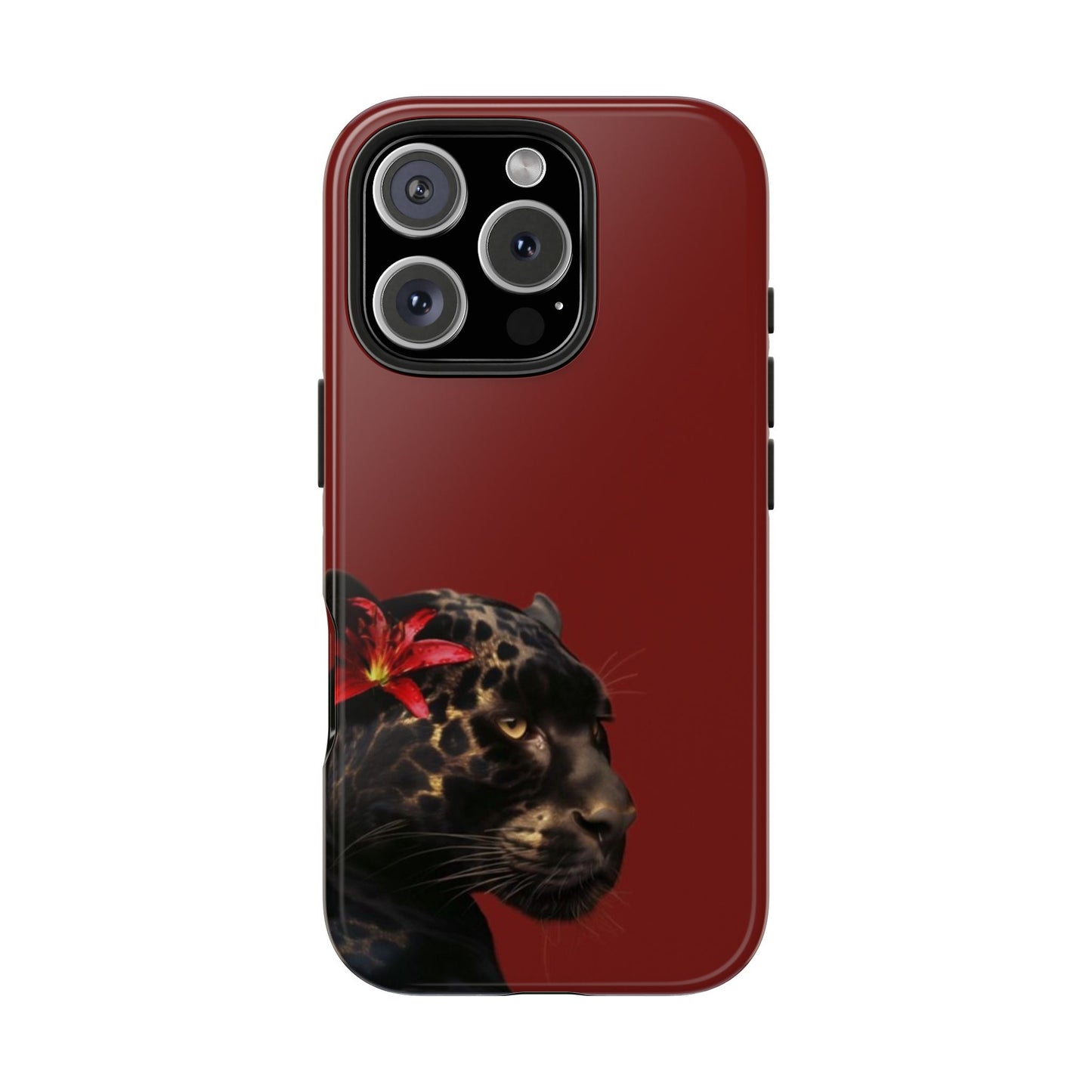 Wild Elegance Tough Phone Case with Panther Design