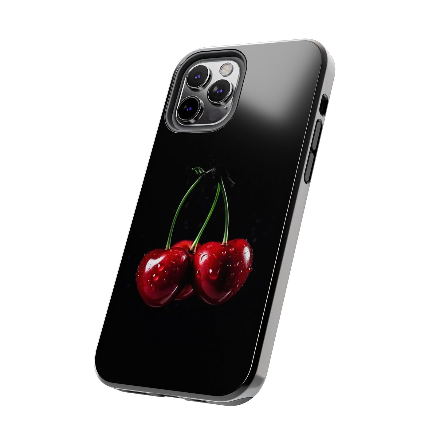 Cherry Splash Tough Phone Case - Durable, Stylish Protection