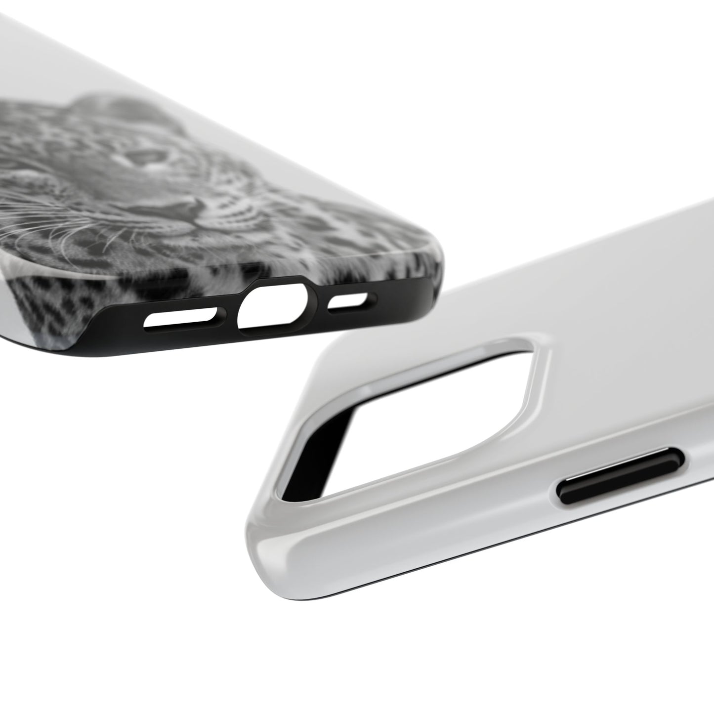 Stylish Tough Phone Case with Majestic Leopard Design