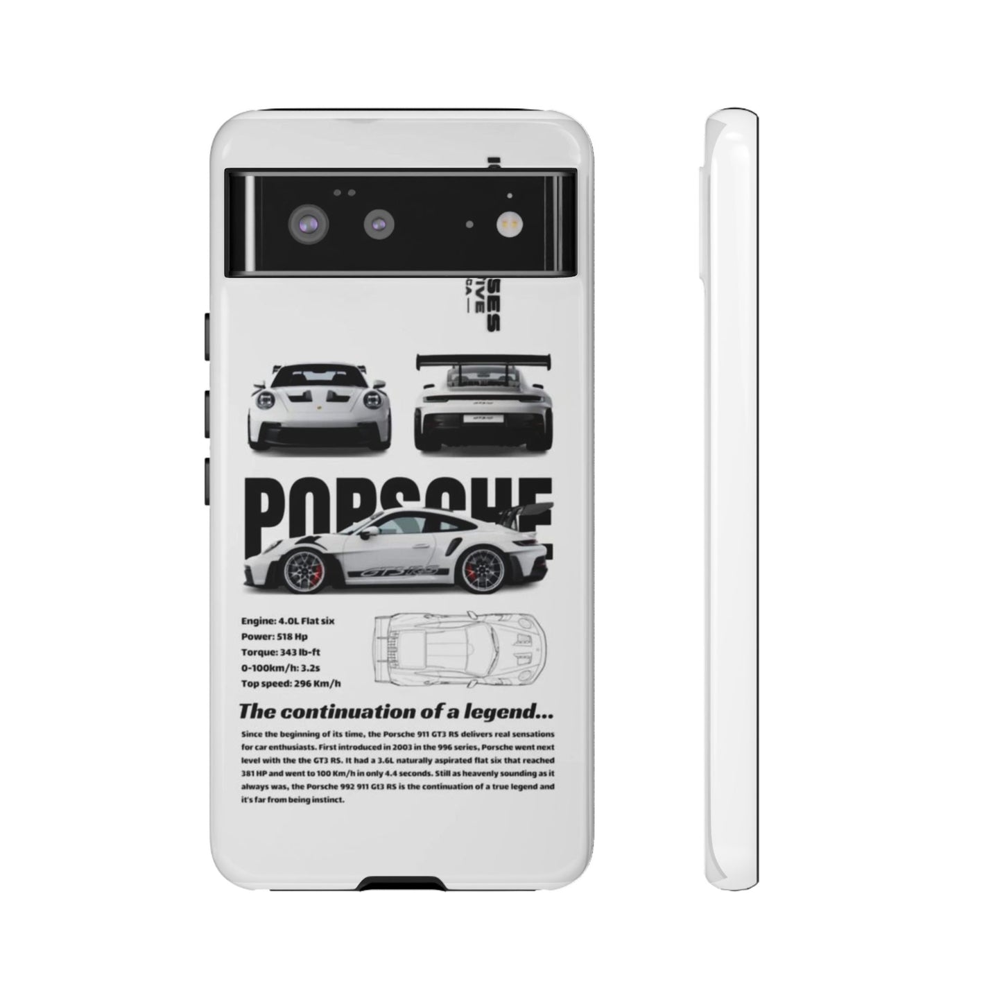 Porsche Phone Case, Tough Car Lover's Gift, Racing Enthusiast Accessory, Durable Auto Merchandise, Birthday Gift for Him