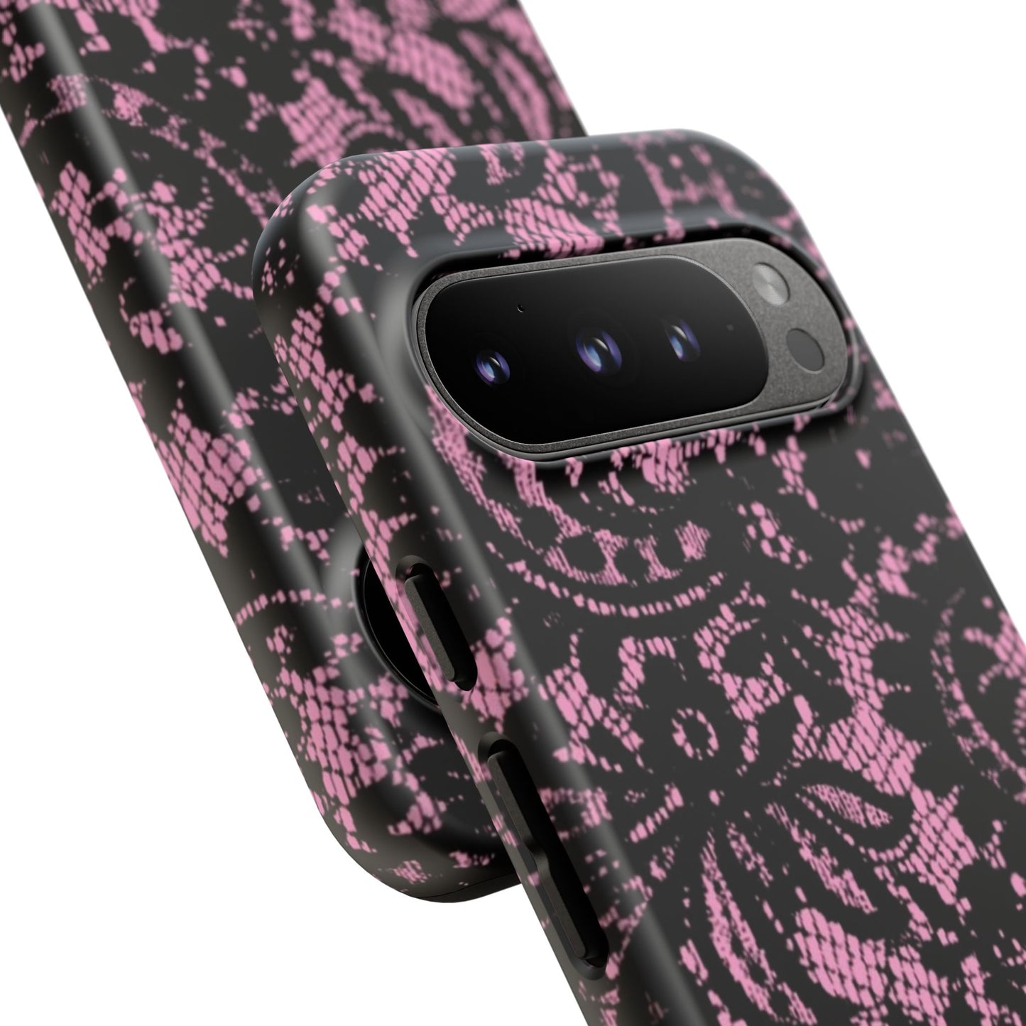Phone Case — Pink Lace Floral Tough Protective Case