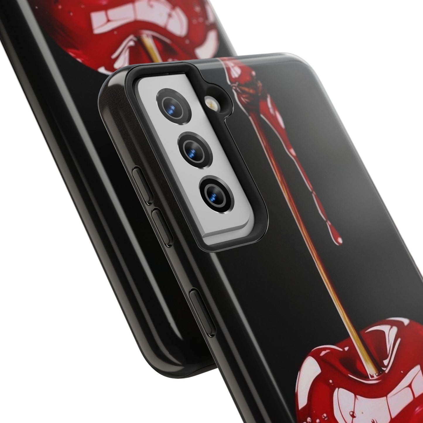 Dripping Cherry Tough Phone Case - Stylish Protection for Your Device