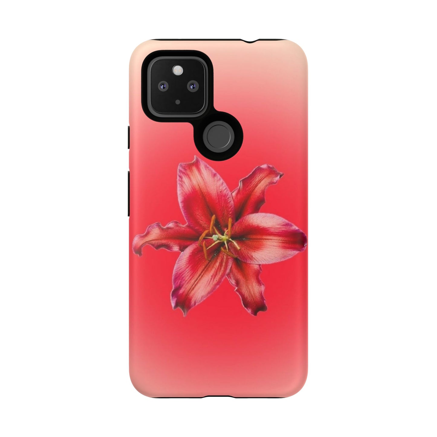 Phone Case - Vibrant Red Lily Glossy & Matte Tough Case
