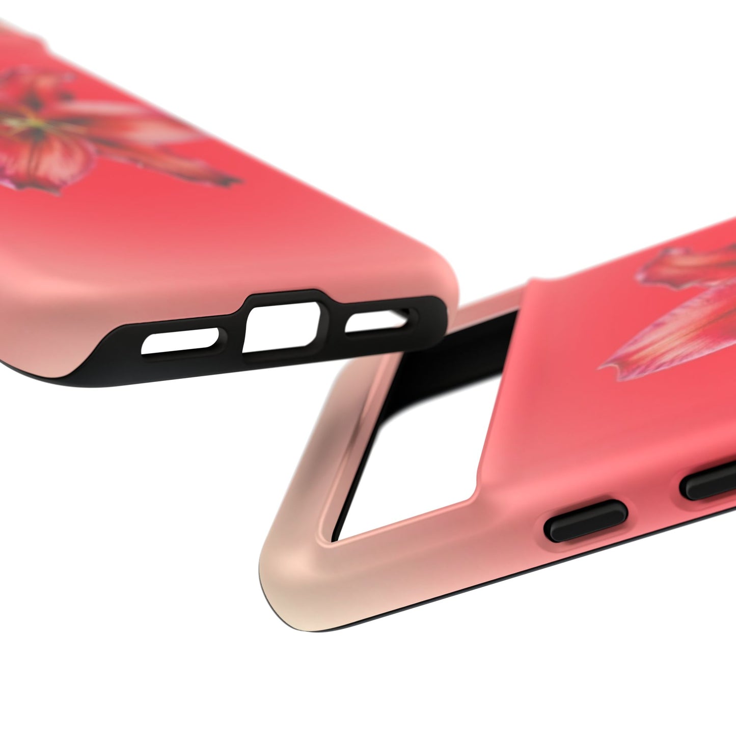 Phone Case - Vibrant Red Lily Glossy & Matte Tough Case