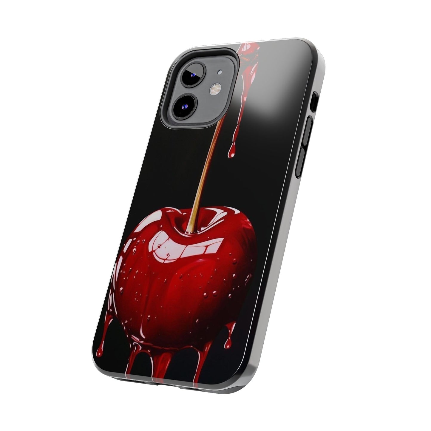 Dripping Cherry Tough Phone Case - Stylish Protection for Your Device