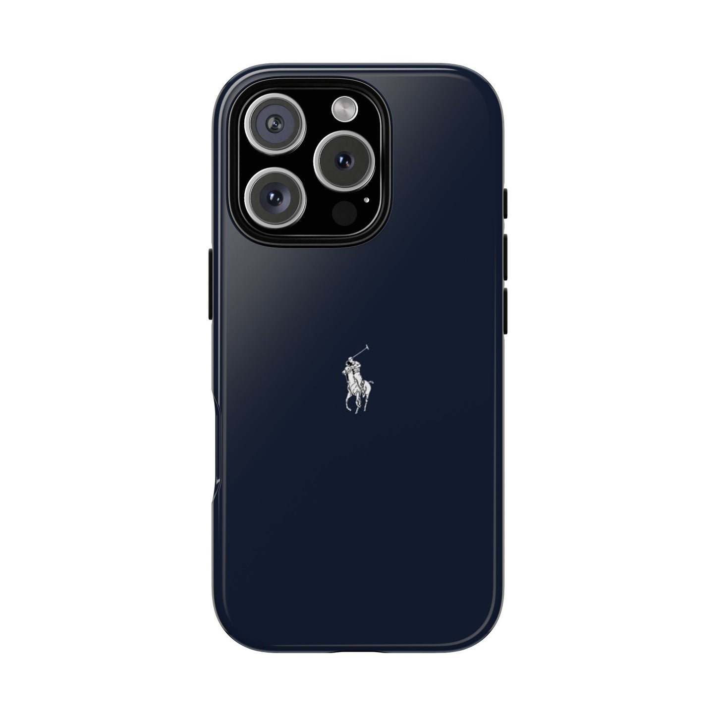 Navy Polo Logo Tough Phone Case — Slim Protective iPhone Cover