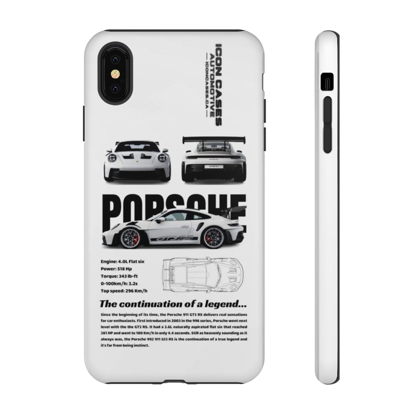 Porsche Phone Case, Tough Car Lover's Gift, Racing Enthusiast Accessory, Durable Auto Merchandise, Birthday Gift for Him