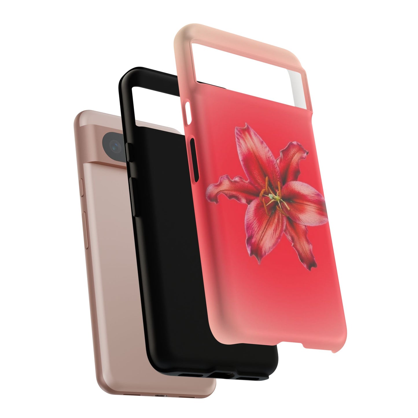 Phone Case - Vibrant Red Lily Glossy & Matte Tough Case