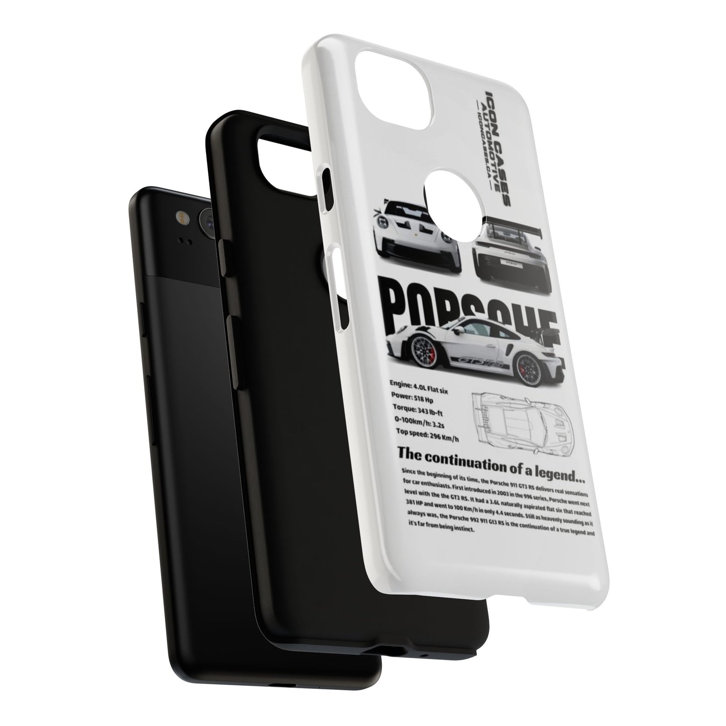 Porsche Phone Case, Tough Car Lover's Gift, Racing Enthusiast Accessory, Durable Auto Merchandise, Birthday Gift for Him