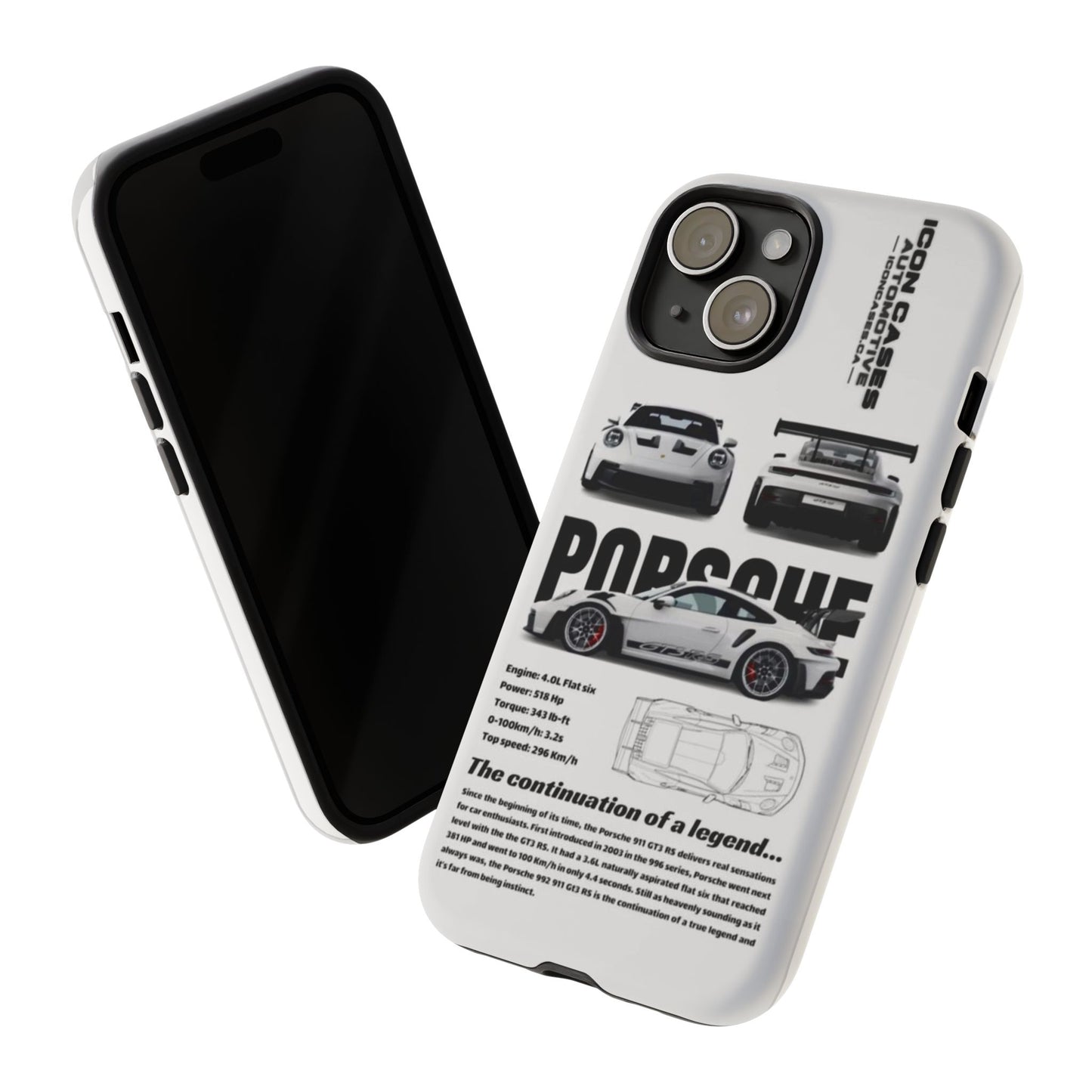 Porsche Phone Case, Tough Car Lover's Gift, Racing Enthusiast Accessory, Durable Auto Merchandise, Birthday Gift for Him
