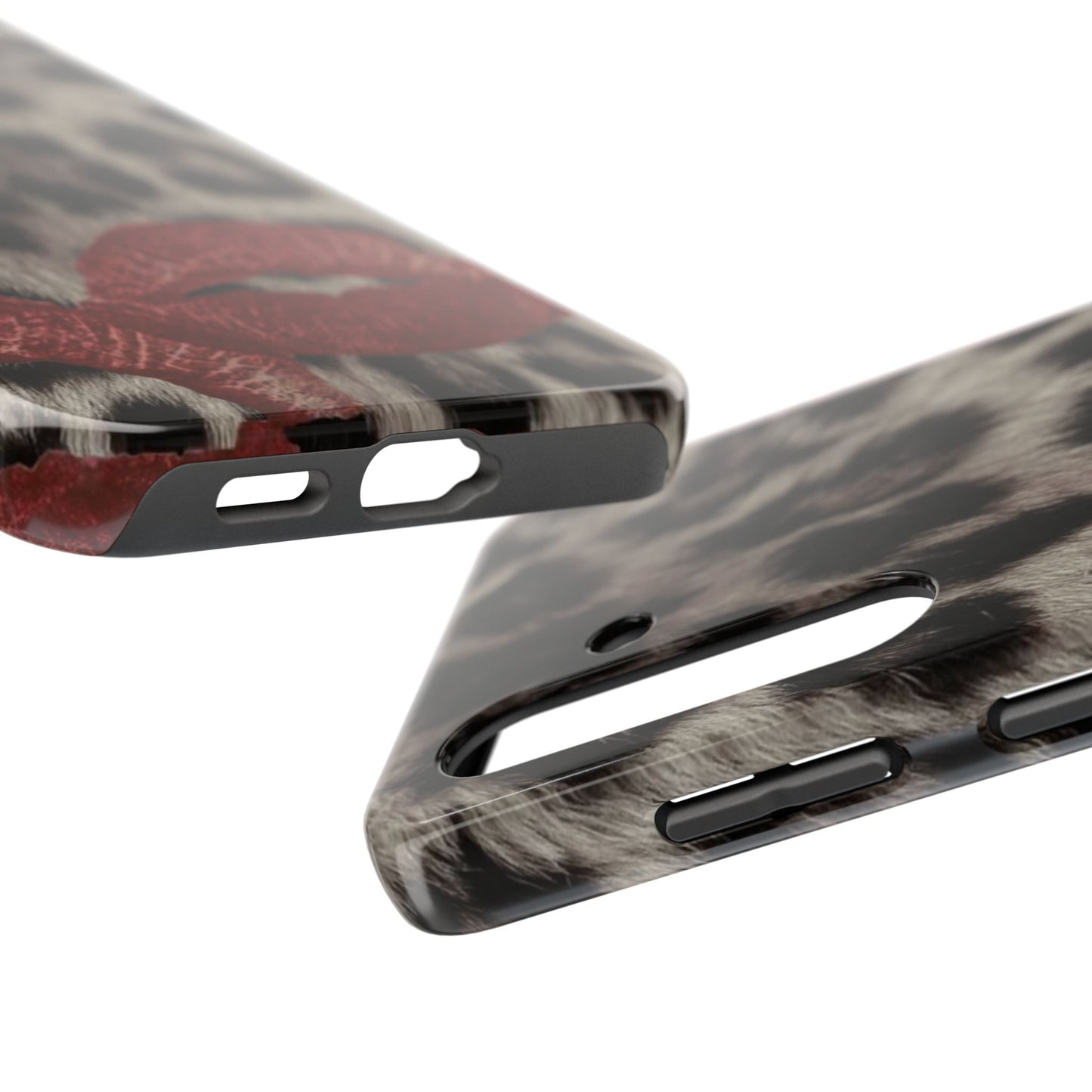 Wild Kiss Leopard Print Phone Case - Tough, Stylish Protection for Trendsetters