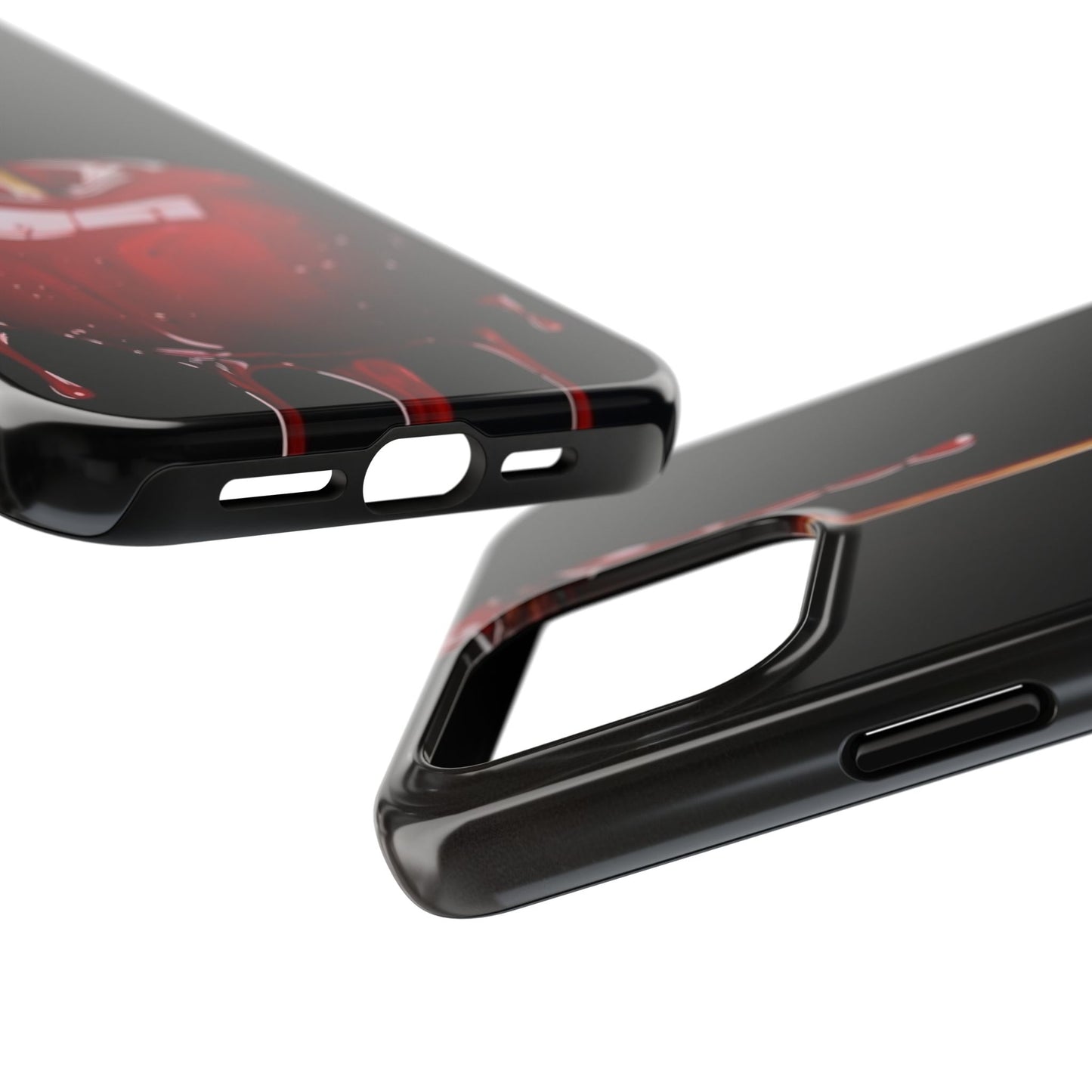 Dripping Cherry Tough Phone Case - Stylish Protection for Your Device