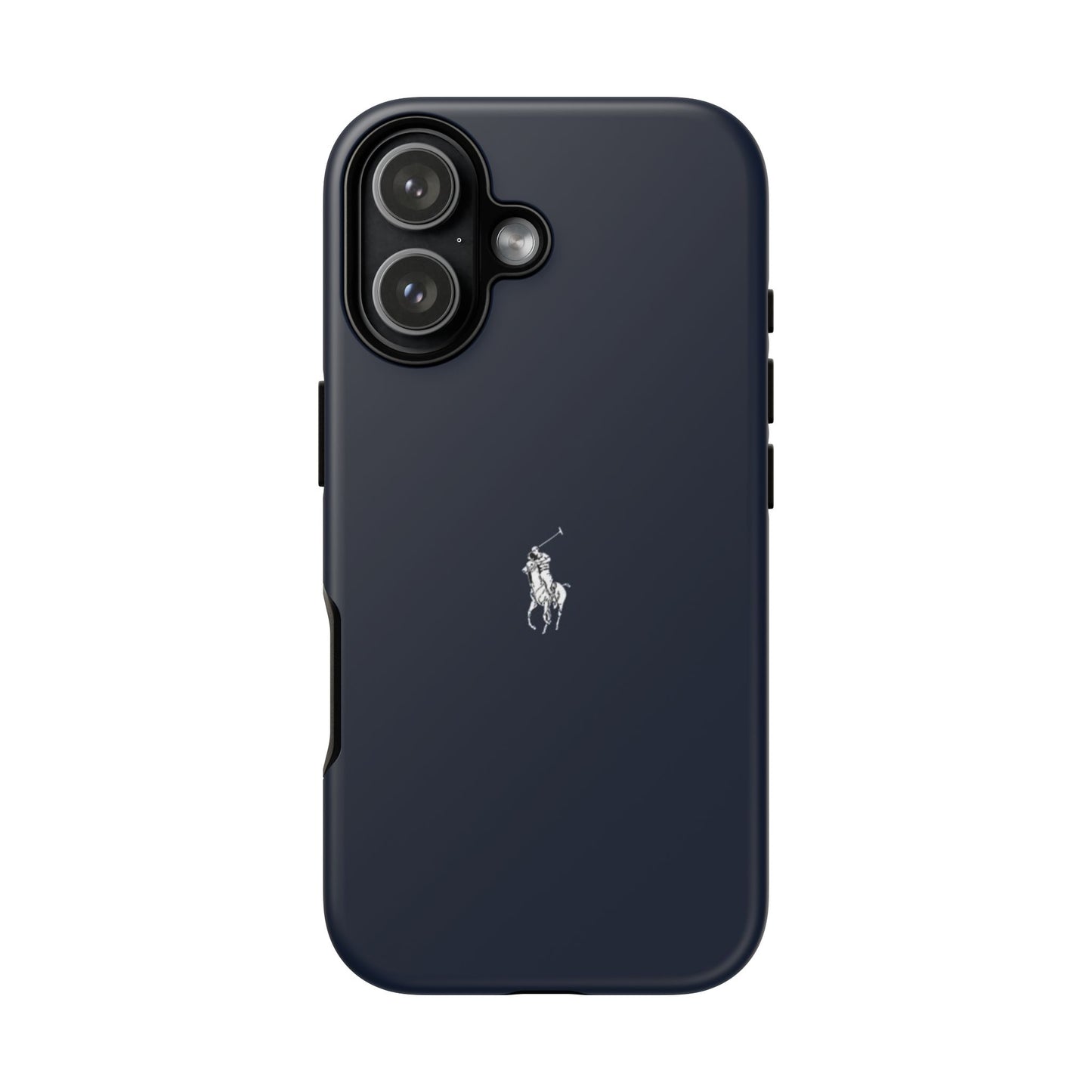 Navy Polo Logo Tough Phone Case — Slim Protective iPhone Cover