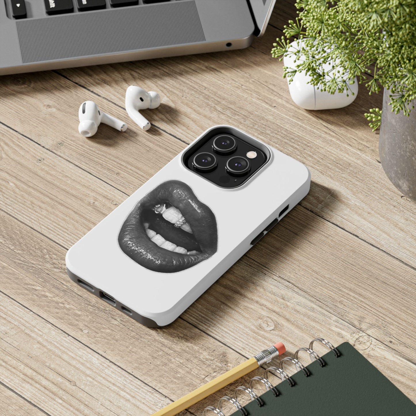 Bold Lip Art Tough Phone Case - Stylish & Protective Cover for Trendsetters