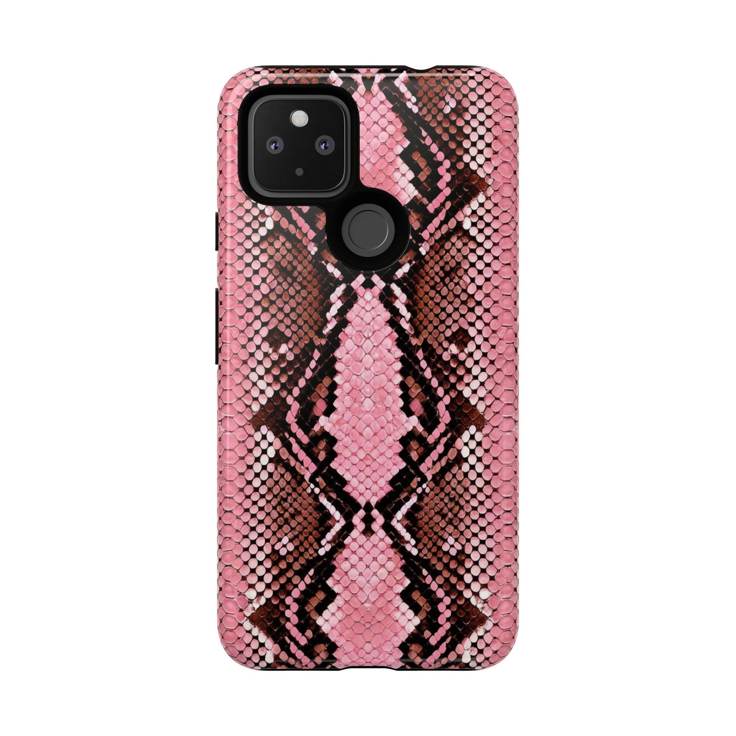 Pink Snake Skin Tough Phone Case — Protective Stylish iPhone Cover