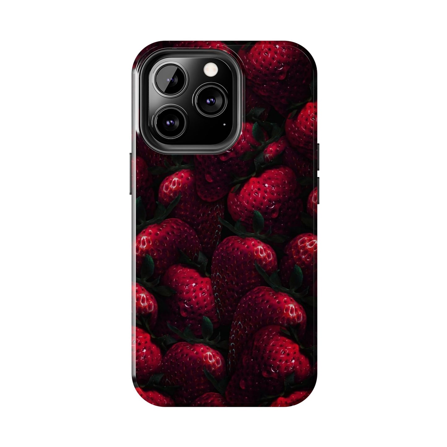 Berry Burst Tough Phone Case - Durable Protection with Strawberry Design