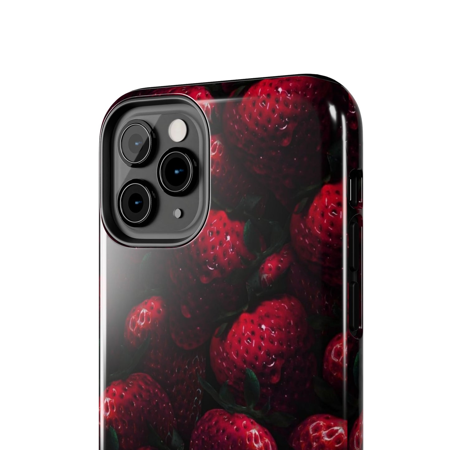 Berry Burst Tough Phone Case - Durable Protection with Strawberry Design
