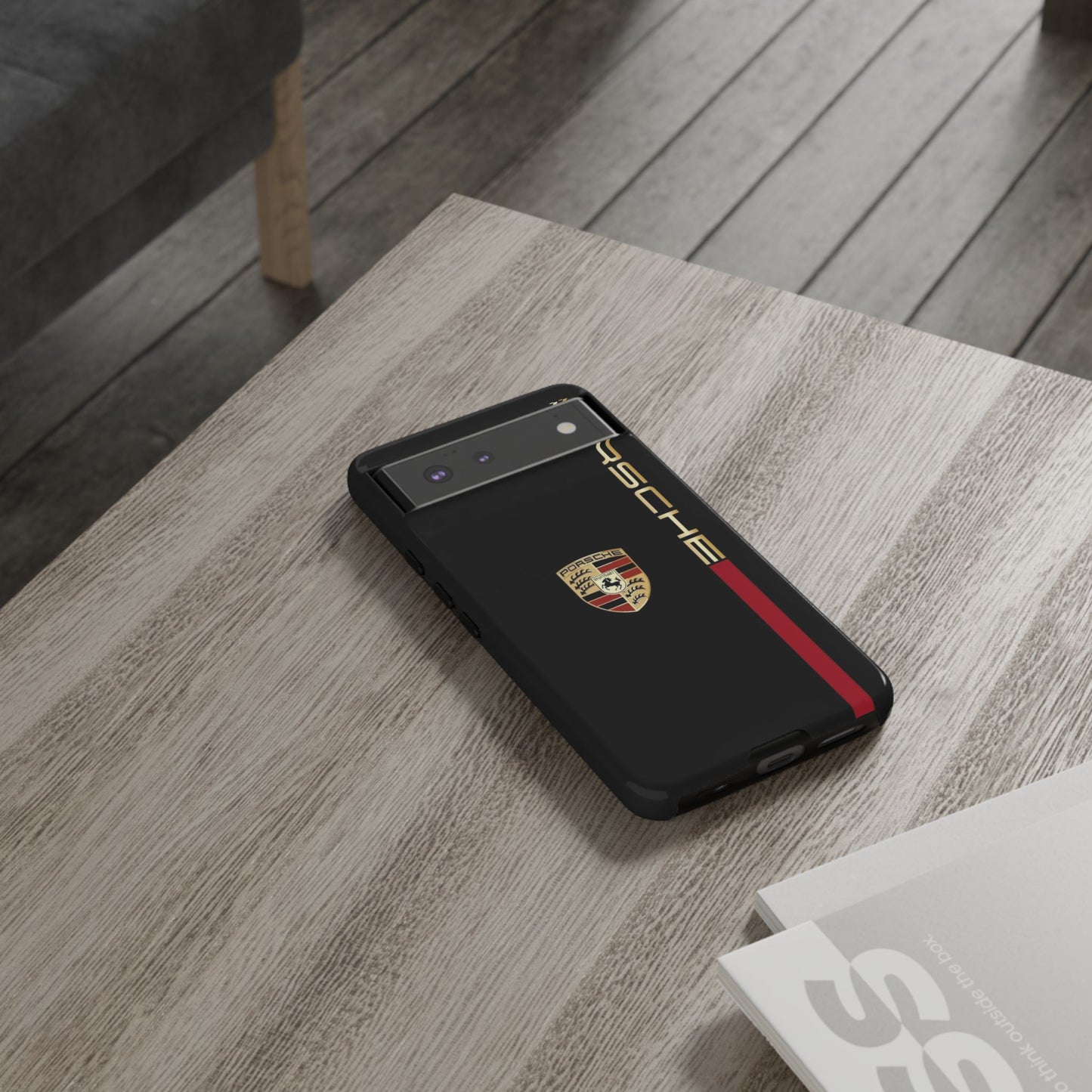 Porsche Tough Phone Case, Durable Car Lover Accessory, Protective Cover, Gift for Auto Enthusiasts, Racing Themed Phone Accessory
