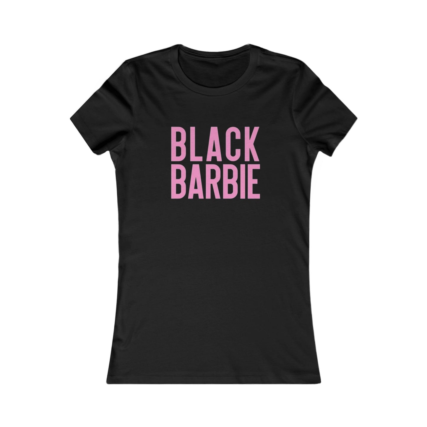 Black Barbie Women's Tee - Trendy Graphic Shirt, Cute Casual Wear, Gifts for Her, Birthday Present, Fashion Statement