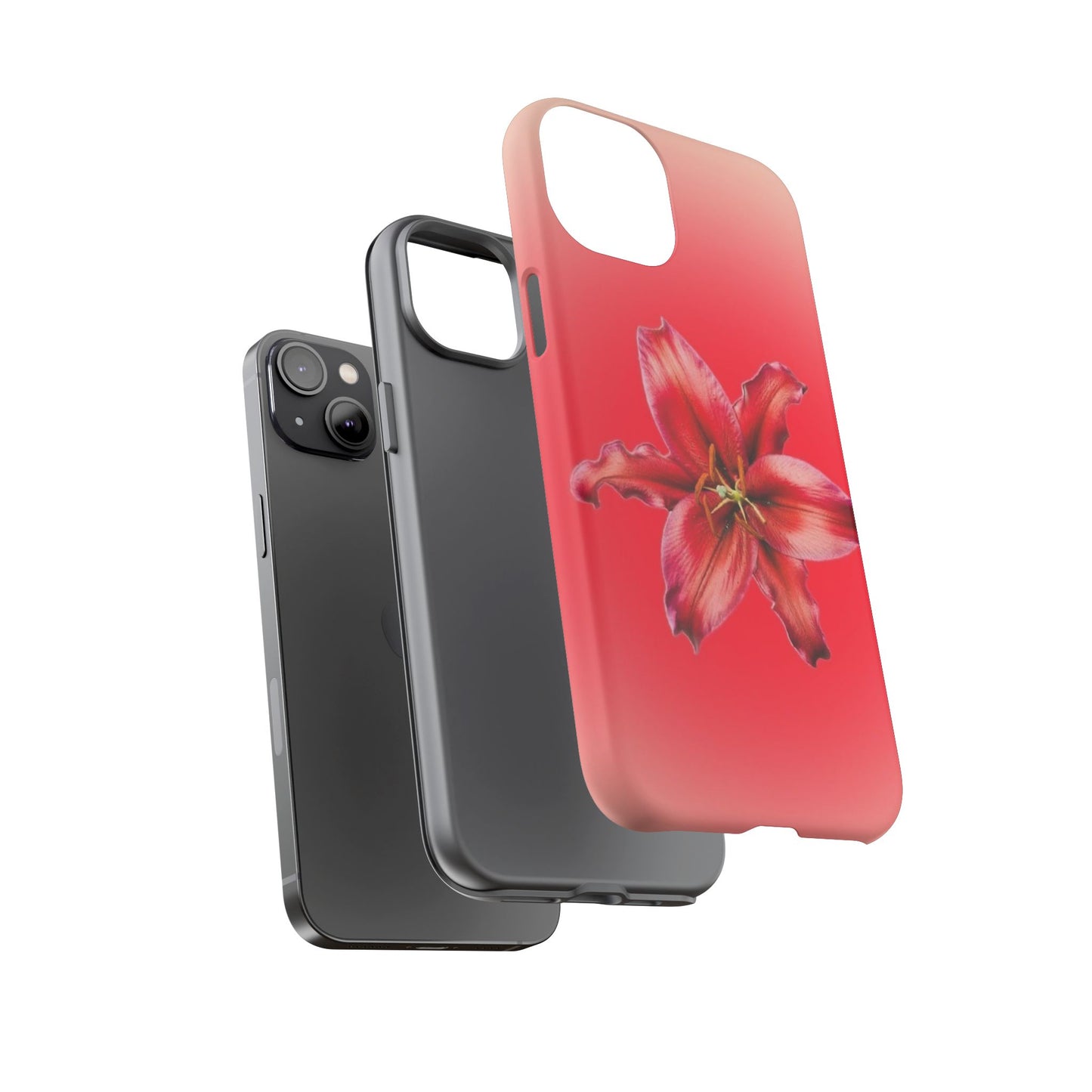 Phone Case - Vibrant Red Lily Glossy & Matte Tough Case